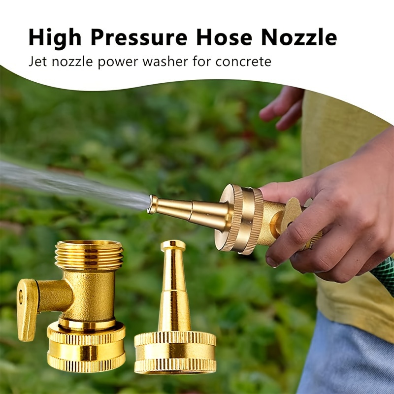 Garden Hose Nozzle - 2pcs/set Nozzle Selang Taman Kuningan -