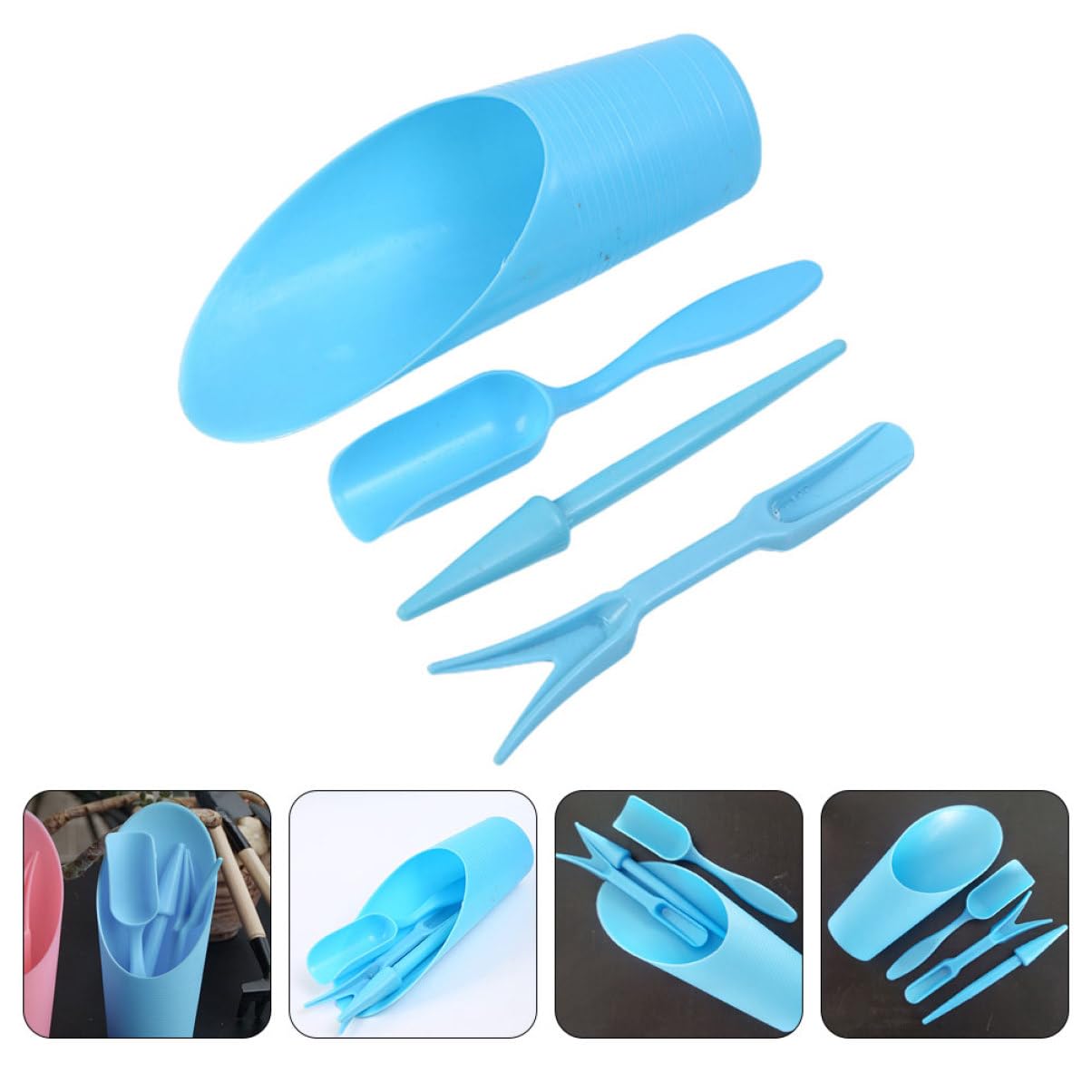 Gardening Tools Shop - 4 buah/set, ember plastik tahan lama