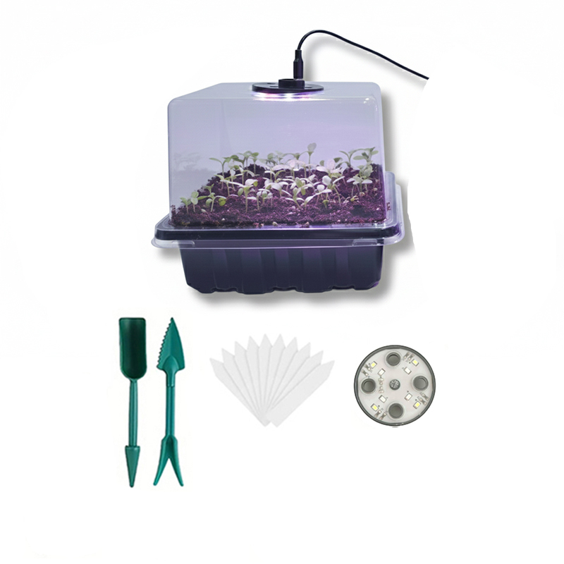 Seed Starter Trays - 1/2/3-Paket Baki Perkecambahan Benih 12/24/36-Sel dengan