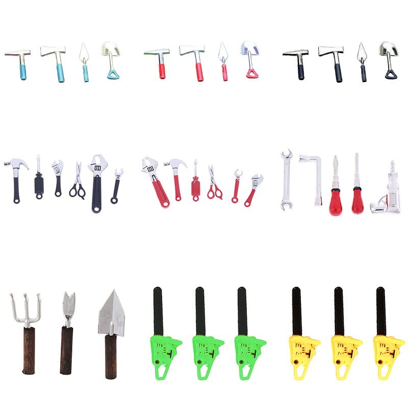 Gardening Tools Shop - 3/4/5/6 Buah Miniatur Rumah Boneka, Aksesoris
