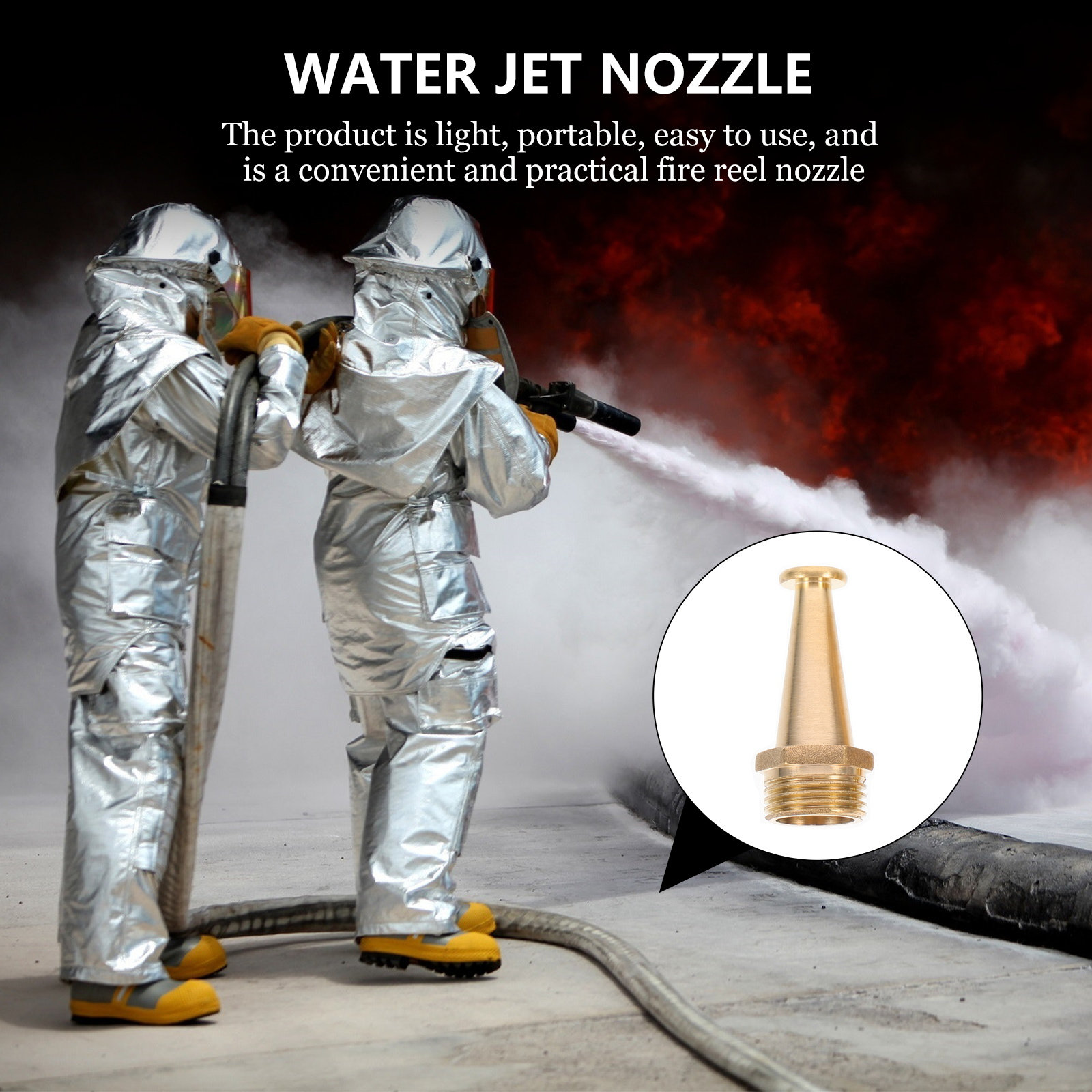 Garden Hose Nozzle - 4 Buah Nosel Gulungan Pemadam Kebakaran