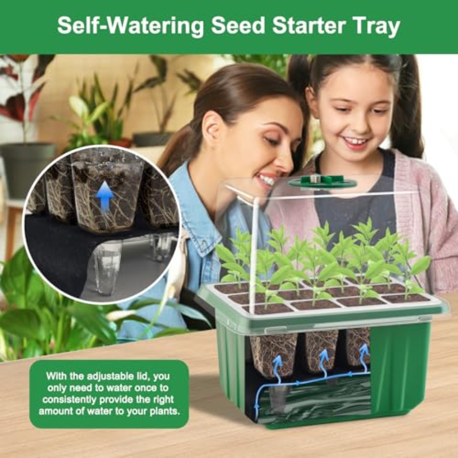 Baki Semai Benih dengan Lampu  - Seed Starter Trays ulasan dan harga