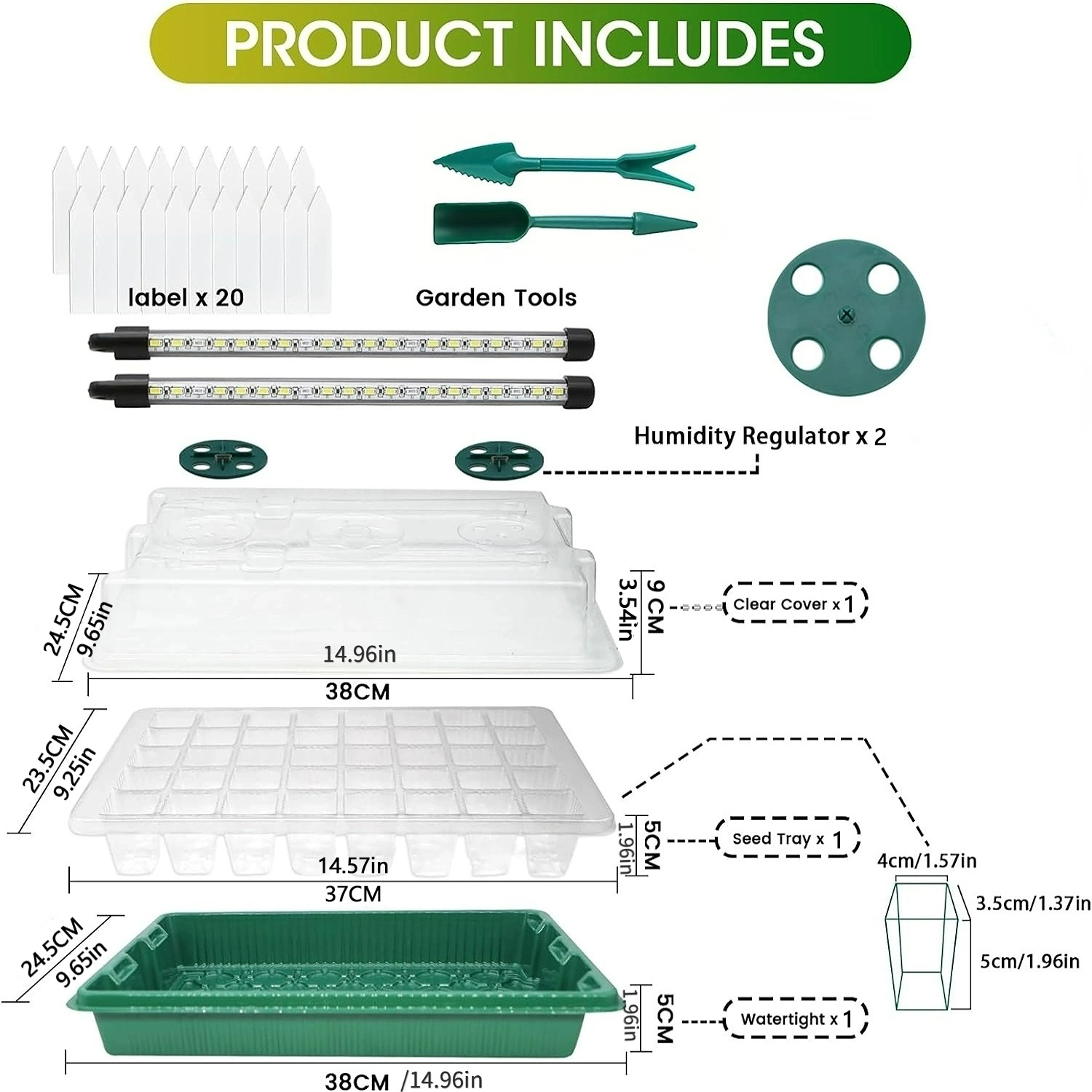 Baki Semai Benih dengan Lampu  - Seed Starter Trays ulasan dan harga