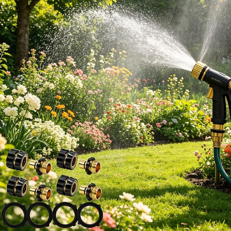 R9UF 4 Buah/Pak Konektor Pipa  - Gardening Tools Needed ulasan dan harga