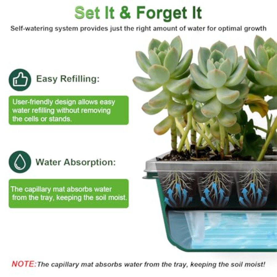 Baki Semai Benih dengan Lampu  - Seed Starter Trays ulasan dan harga