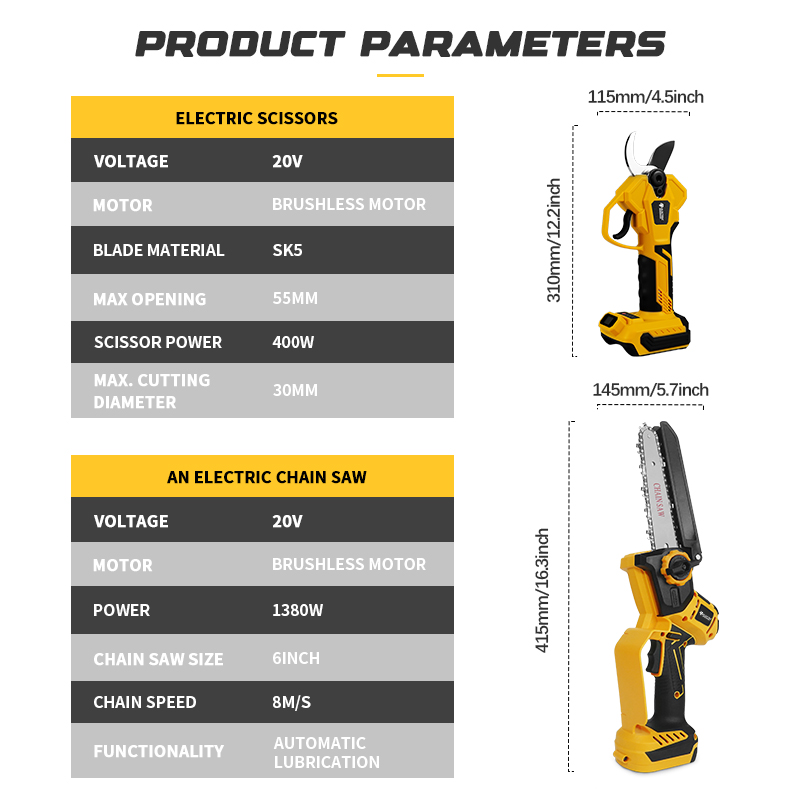 Gergaji Rantai Listrik Tanpa S - Essential Gardening Tools ulasan dan harga