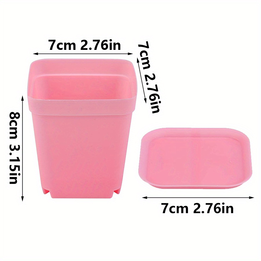 12 Buah Pot Persegi Plastik 7C - Seed Starter Trays ulasan dan harga