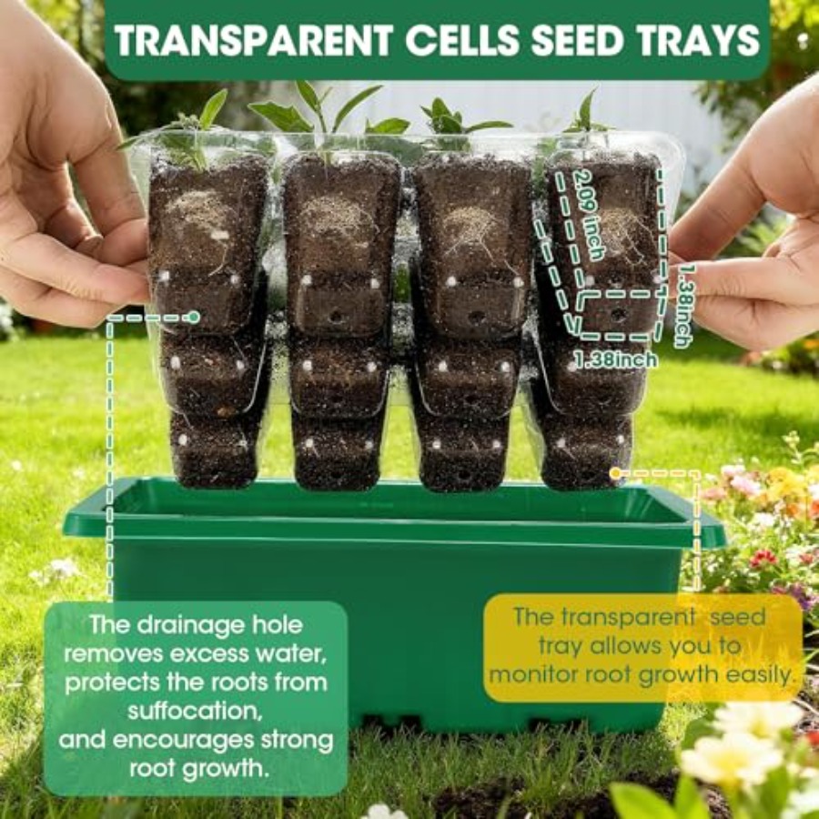 5 Paket Baki Semai Benih denga - Seed Starter Trays ulasan dan harga