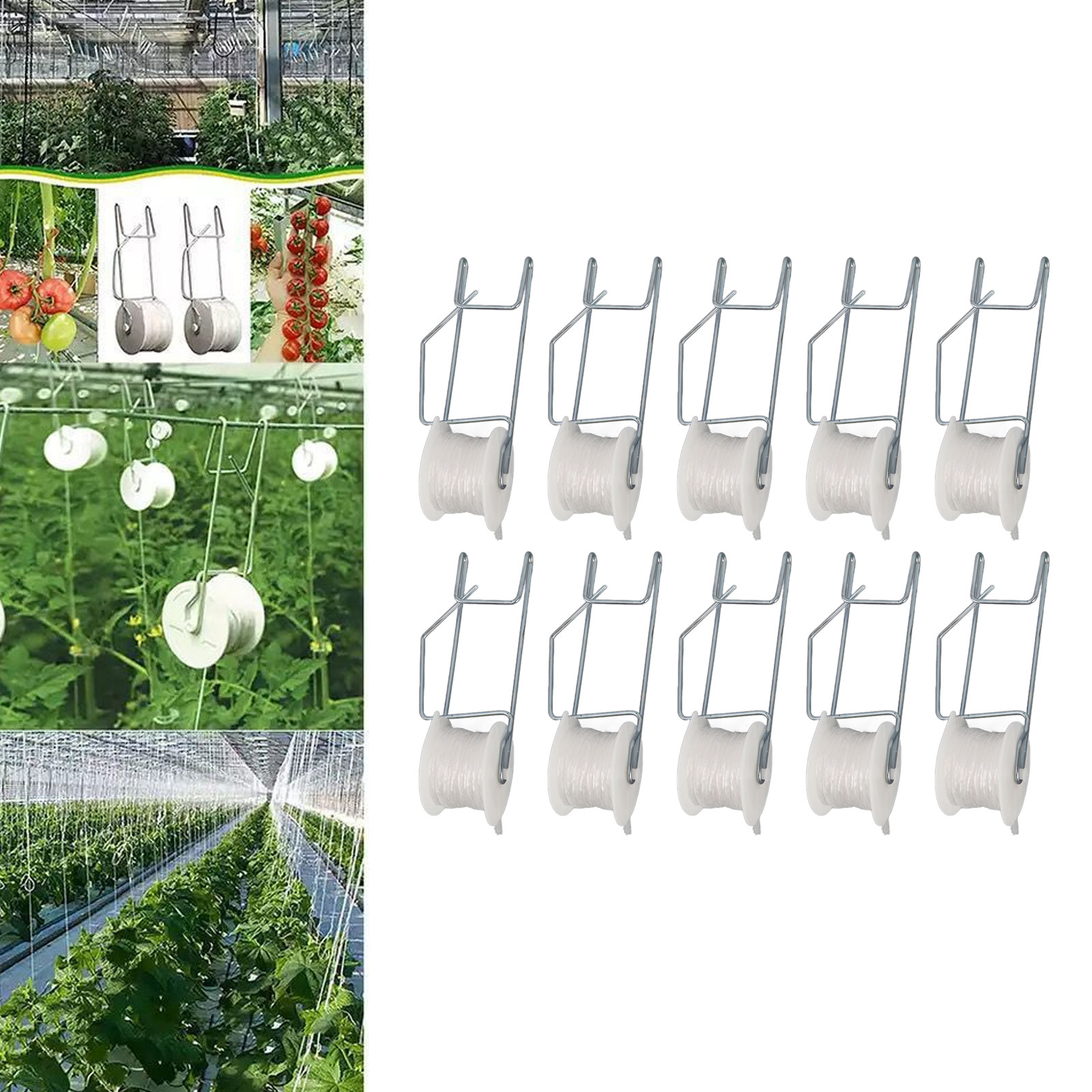 6-50pcs Pengait Penyangga Toma - Essential Gardening Tools ulasan dan harga