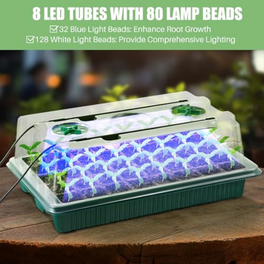 Baki Semai Benih dengan Lampu  - Seed Starter Trays ulasan dan harga