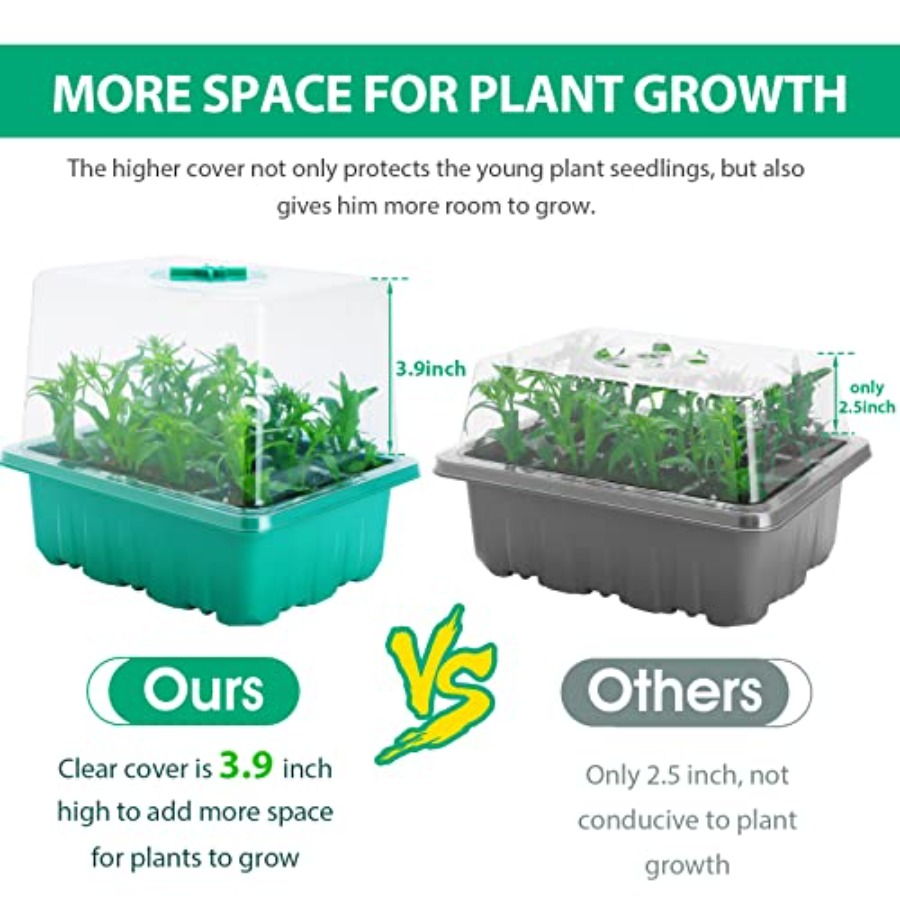 Baki Semai Benih dengan Lampu, - Seed Starter Trays ulasan dan harga